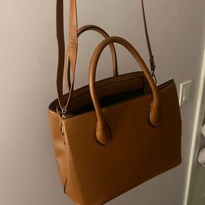 Copper/warm brown tote bag